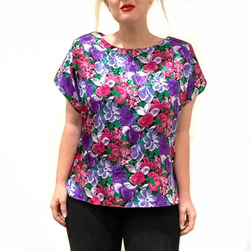 Vintage 80’s Floral Blouse